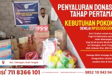 Penyaluran Donasi Tahap Pertama Muhsinin Radio Kita FM